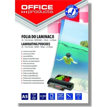 Laminovací fólie Laminovací fólie Office A5 100 mic, 100 ks lesklá
