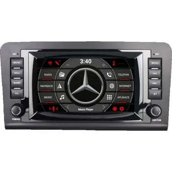 Autorádio Mercedes ML Android 14 autorádio s WIFI, GPS, USB, BT LOW HW výbava: 4 Core 2GB+32GB LOW - Model auta: ML320/ ML50W164(2005-2012)GL X164(2005-2012)GL320