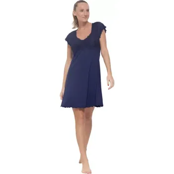 Dámská noční košile Camilla/11454 - dámská košile Follia modal, 2XL, modrá