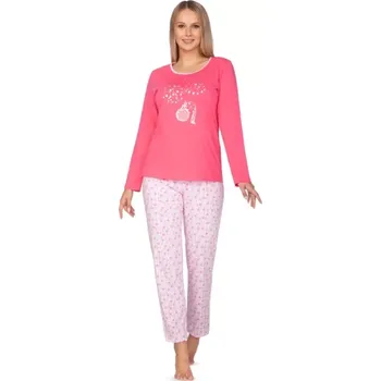 Dámské noční prádlo 636/2 - dámské pyžamo Regina, 2XL, růžová