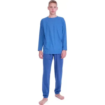 Pánské pyžamo 15625/69793 - pánské pyžamo Ruko DR, 2XL, modrá