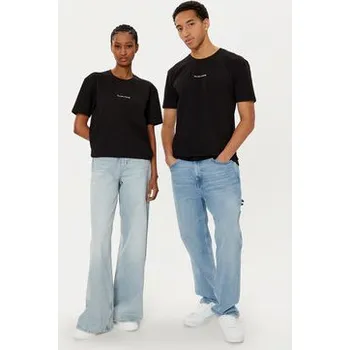 Pánské tričko Filling Pieces T-Shirt Unisex 7443400 Černá Slim Fit XS