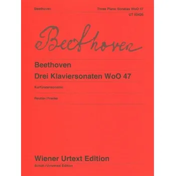 Ludwig van Beethoven: 3 Piano Sonatas WoO 47 (noty na klavír)