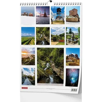 Kalendář Krásy Moravy a Slezska 2025 - nástěnný kalendář