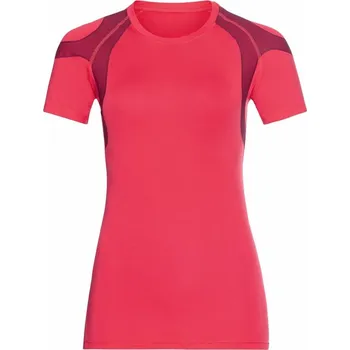 Běžecké oblečení Odlo běžecké triko T-shirt crew neck s/s ACTIVE SPINE 2022 Purpurová L Dámské