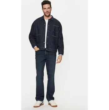 Pánská větrovka Mustang Jeansová bunda Monowi 1015900 Tmavomodrá Boxy Fit L