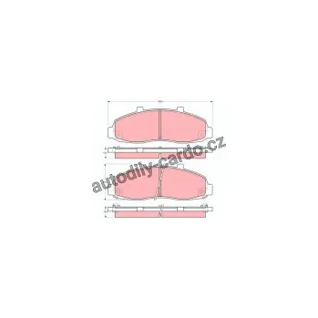 Brzdová destička Sada brzdových destiček TRW GDB4103 - FORD F150 96-