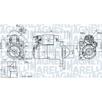 Autoelektrika Startér MAGNETI MARELLI 063721273010