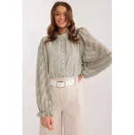 Lakerta Dámská košile s výšivkou pistácie Velikost: S/M