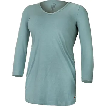 Dámské tričko Little Angel Tričko dámské řasené tenké 3/4 rukáv Outlast® - různé barvy Barva: tm.lišejník, Velikost: M