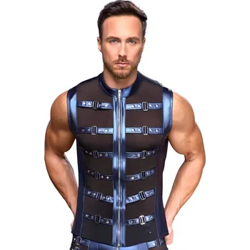 Pánské erotické prádlo NEK Sleeveless Metallic Matte Look Figure-Emphasising Shirt 2161834 Velikost XXL