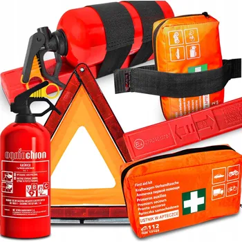 Hasicí přístroj Agmi sada do auta hasicí přístroj 1 kg, lékárnička, trojúhelník