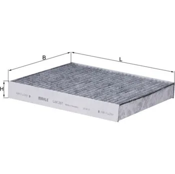 Ventilátor topení a klimatizace Filtr, vzduch v interiéru MAHLE LAK 297