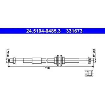 Brzdová hadice Brzdová hadice ATE 24.5104-0485.3
