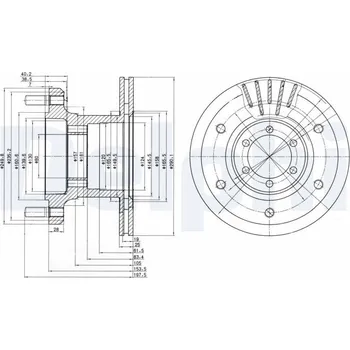 Brzdový kotouč Brzdový kotouč DELPHI BG9453