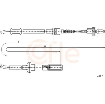 Spojkové lanko Tažné lanko, ovládání spojky COFLE 462.6
