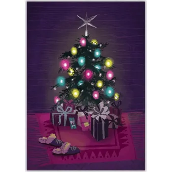 Vánoční dekorace Pohled vánoční Cesta domů - různé druhy Vánoční: Vánoční stromek