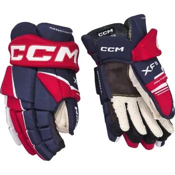 Hokejové rukavice Rukavice CCM Tacks XF 80 JR, Junior, 10", tmavě modrá-červená-bílá CCM