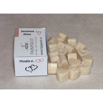 vonný vosk Fajnpocit vonný vosk palmový, srdíčka s vůní Santalové dřevo