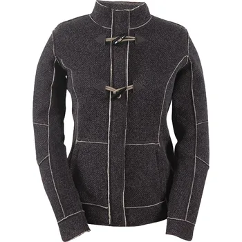 Dámský kabát TRANUM - dámský sportovní kabátek, šedý melír 36