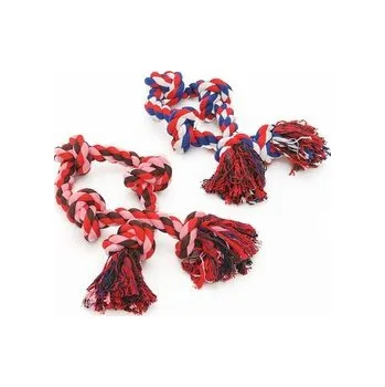 Hračka pro psa Reedog bavlněný uzel, 85 cm-Růžovo-hnědá