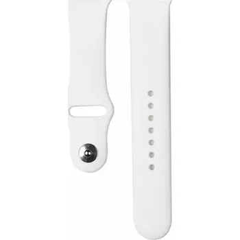 Řemínek na hodinky Devia Náhradní pásek Deluxe Sport k hodinkám Apple Watch bílý, kompatibilní s velikostmi 42mm, 44mm, 45mm, 49mm