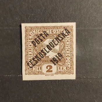 Sběratelství Známka ČSR PČ 1919 , 2h, Pof.60**, II. typ přetisku