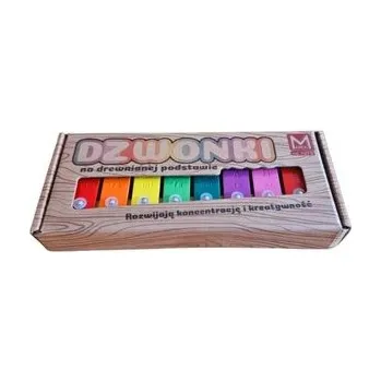 Hudební nástroj pro děti Dzwonki 8-tonowe kolorowe na drewnianej ramie