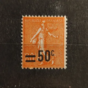 Sběratelství Známka Francie, 50c / 80C, Mi.205*