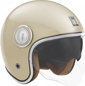 Helma na motorku Přilba HERITAGE, NOX PREMIUM (krémová bílá) 2024