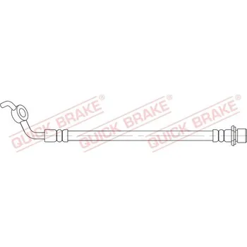 Brzdová hadice Brzdová hadice QUICK BRAKE 58.007