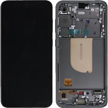 Náhradní dil pro Samsung S711 Galaxy S23 FE - LCD display + Dotyková deska + Přední kryt Graphite Grey / Šedá (Service Pack)