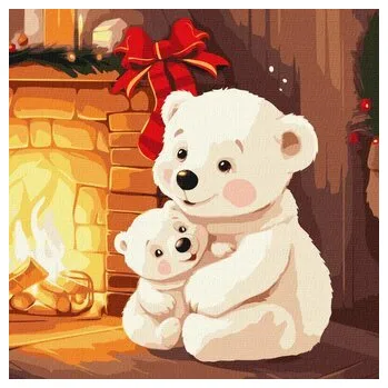 Set školních potřeb Malowanie po numerach - Domowe ciepło 40x40cm