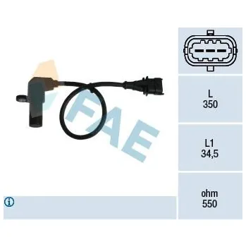 Kliková hřídel Generátor impulsů, klikový hřídel FAE 79069