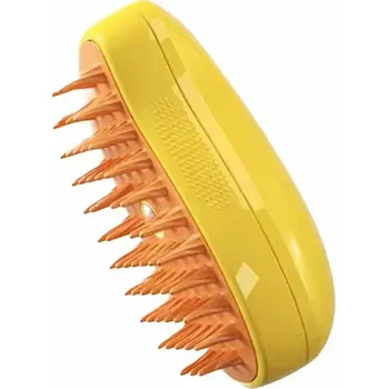 Hračka pro kočku Parní kartáč pro kočky a psy s rozprašovačem Žlutá