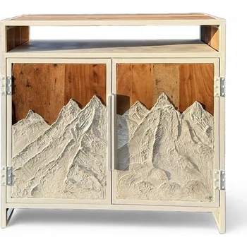 Komoda Jedinečná komoda Mountain s 3D designem