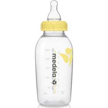 Medela Kojeneská láhev 3m+ 250 ml transparentní/žlutá