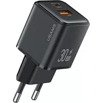 Síťová nabíječka USAMS 30W USB‑C + USB‑A s rychlým nabíjením PD 3.0