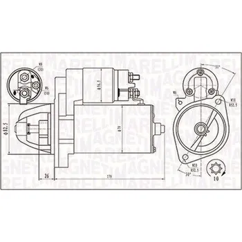 Startér Startér MAGNETI MARELLI 063721202010