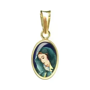 Přívěsek Aljančič Panna Maria Bolestná madonka miniatura 012H zlato
