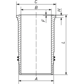 Válec motoru Vložený válec MAHLE 227 WN 34 01