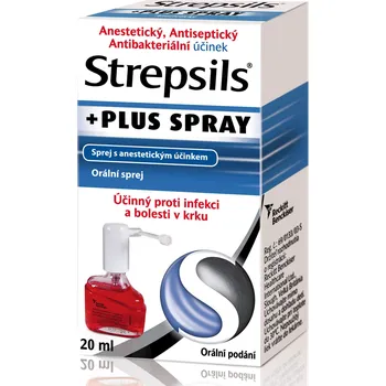 Lék na bolest v krku Reckitt Benckiser Strepsils Plus Spray 20 ml