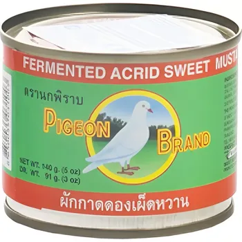 Zelenina Pigeon Brand Fermentované sladce-pikantní hořčičné listy v Sojové omáčce 140 g