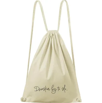 Městský batoh DOBRÝ TRIKO Bavlněný batoh Dneska by to šlo Barva: Natural