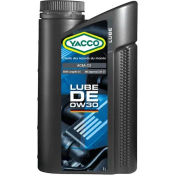 Autodíl Motorový olej YACCO Lube DE 0W-30, 1L