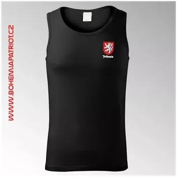 Pánské tílko Tílko s barevným potiskem Bohemia 11TI - černá / M
