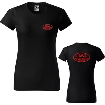 Dámské tričko JAWA 2TD - černá / XXL / červená