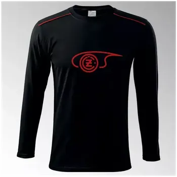 Tričko Čezeta dlouhý rukáv 5DR - černá / XL / červená