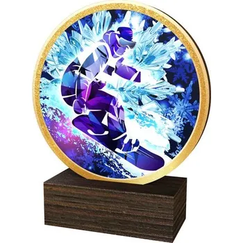Poháry Bauer Dřevěná plaketa TFRW757 | Snowboard