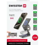 SWISSTEN BEZDRÁTOVÁ HLINÍKOVÁ NABÍJEČKA AL1 ŠEDÁ (kompatibilní s MagSafe)